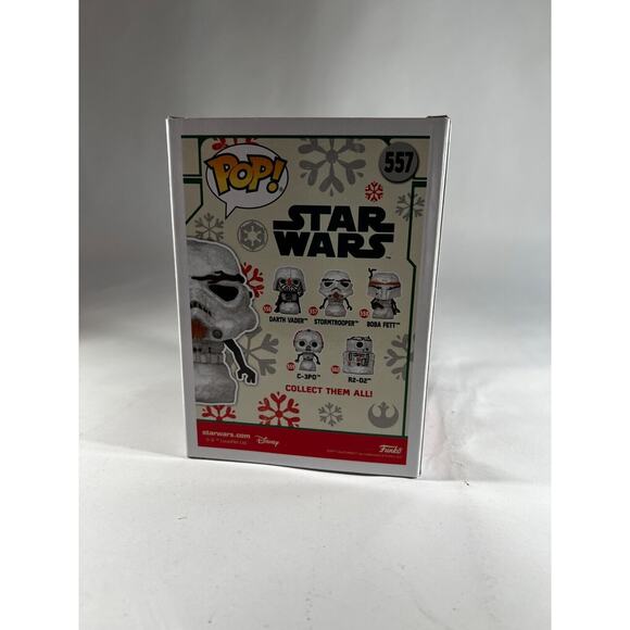 NEW Funko POP! Star Wars Holiday Stormtrooper Snowman Christmas #557 - Picture 4 of 9